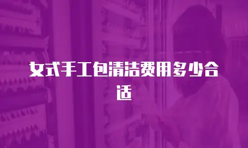 女式手工包清洁费用多少合适