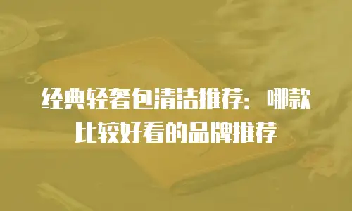 经典轻奢包清洁推荐：哪款比较好看的品牌推荐