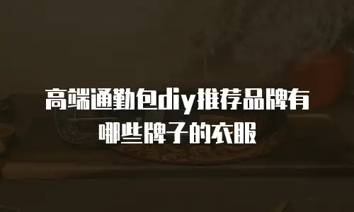 高端通勤包diy推荐品牌有哪些牌子的衣服