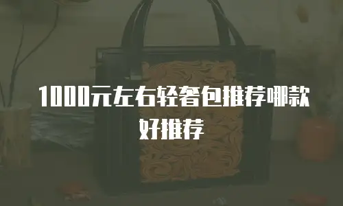 1000元左右轻奢包推荐哪款好推荐