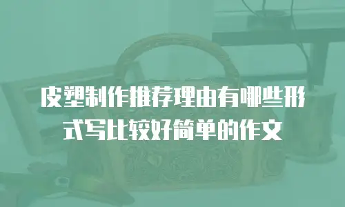 皮塑制作推荐理由有哪些形式写比较好简单的作文