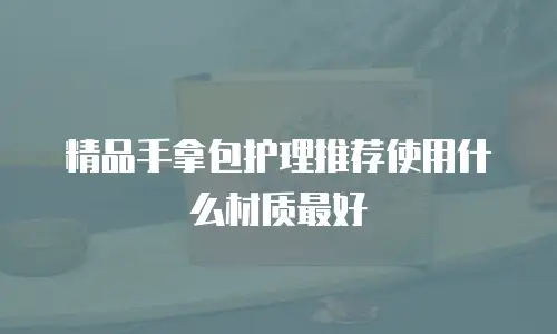 精品手拿包护理推荐使用什么材质最好