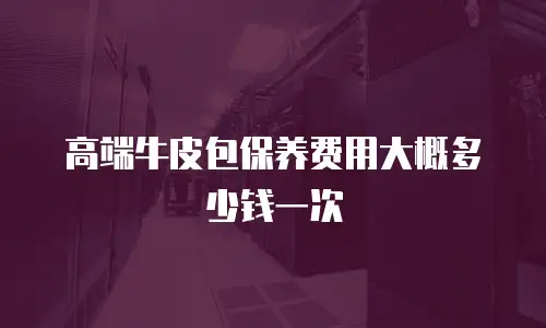 高端牛皮包保养费用大概多少钱一次