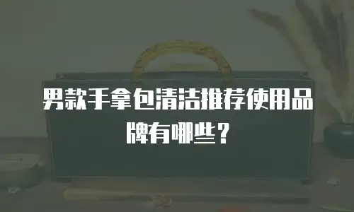 男款手拿包清洁推荐使用品牌有哪些？