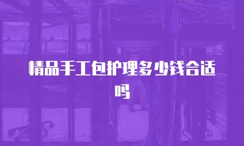 精品手工包护理多少钱合适吗