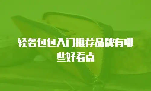 轻奢包包入门推荐品牌有哪些好看点
