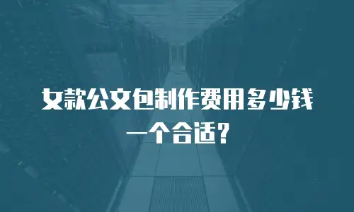 女款公文包制作费用多少钱一个合适？