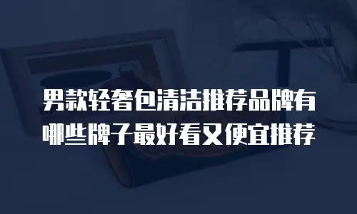 男款轻奢包清洁推荐品牌有哪些牌子最好看又便宜推荐