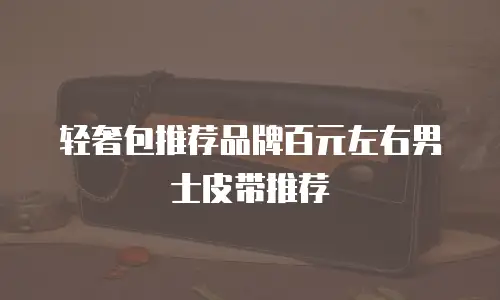 轻奢包推荐品牌百元左右男士皮带推荐