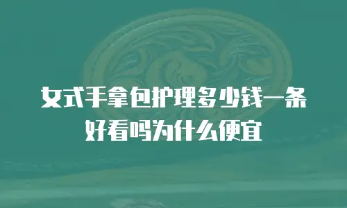 女式手拿包护理多少钱一条好看吗为什么便宜