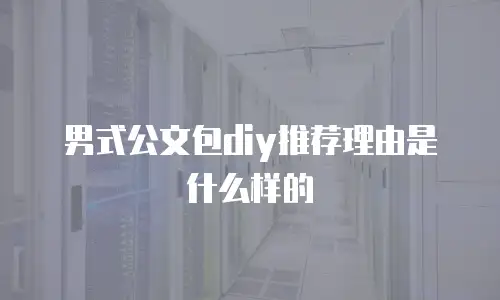 男式公文包diy推荐理由是什么样的