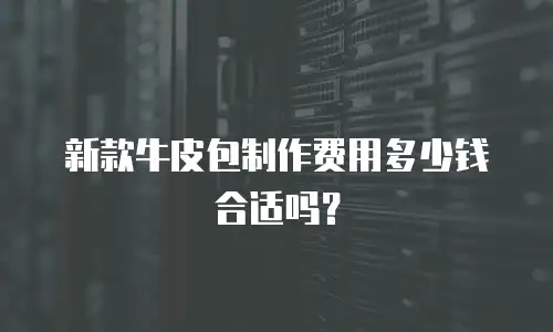 新款牛皮包制作费用多少钱合适吗？