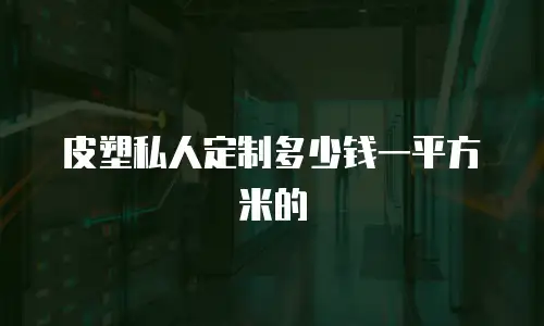 皮塑私人定制多少钱一平方米的