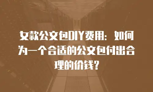女款公文包DIY费用：如何为一个合适的公文包付出合理的价钱？