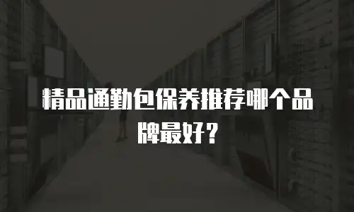 精品通勤包保养推荐哪个品牌最好？