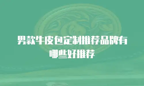 男款牛皮包定制推荐品牌有哪些好推荐