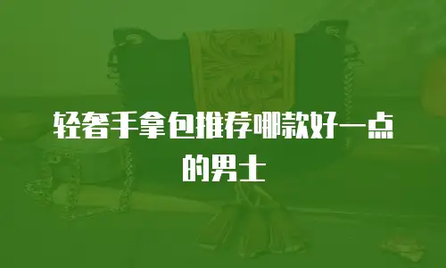 轻奢手拿包推荐哪款好一点的男士