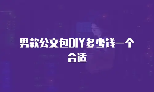 男款公文包DIY多少钱一个合适