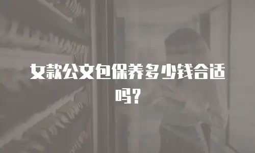 女款公文包保养多少钱合适吗？