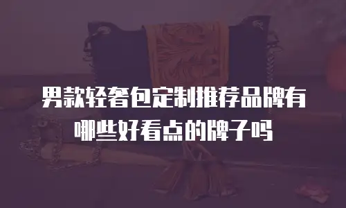 男款轻奢包定制推荐品牌有哪些好看点的牌子吗