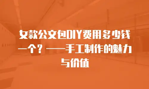 女款公文包DIY费用多少钱一个？——手工制作的魅力与价值