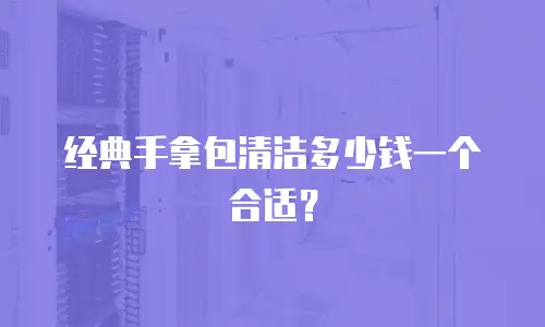 经典手拿包清洁多少钱一个合适？