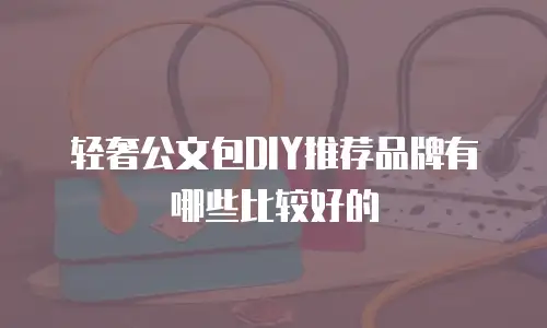 轻奢公文包DIY推荐品牌有哪些比较好的