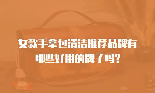 女款手拿包清洁推荐品牌有哪些好用的牌子吗？