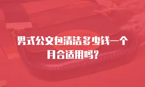 男式公文包清洁多少钱一个月合适用吗？