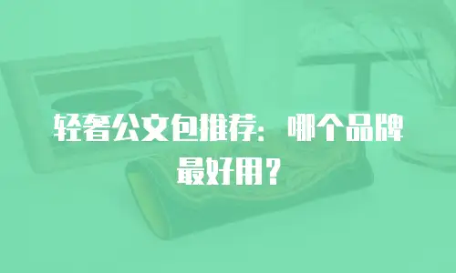 轻奢公文包推荐：哪个品牌最好用？