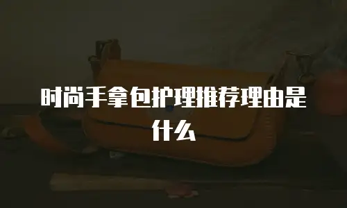 时尚手拿包护理推荐理由是什么