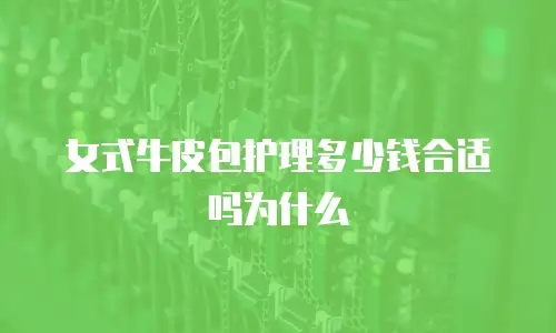 女式牛皮包护理多少钱合适吗为什么