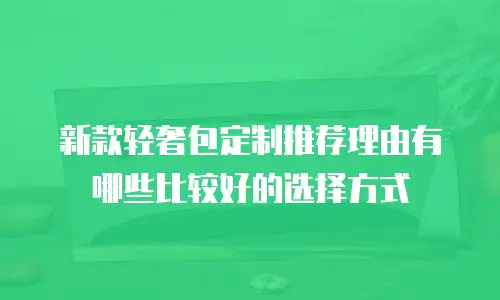 新款轻奢包定制推荐理由有哪些比较好的选择方式