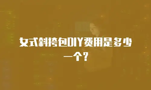 女式斜挎包DIY费用是多少一个？