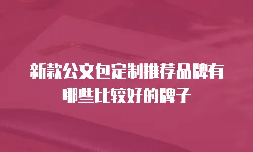 新款公文包定制推荐品牌有哪些比较好的牌子