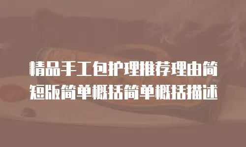 精品手工包护理推荐理由简短版简单概括简单概括描述