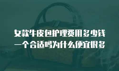 女款牛皮包护理费用多少钱一个合适吗为什么便宜很多