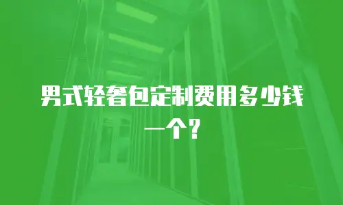 男式轻奢包定制费用多少钱一个？