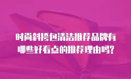 时尚斜挎包清洁推荐品牌有哪些好看点的推荐理由吗?