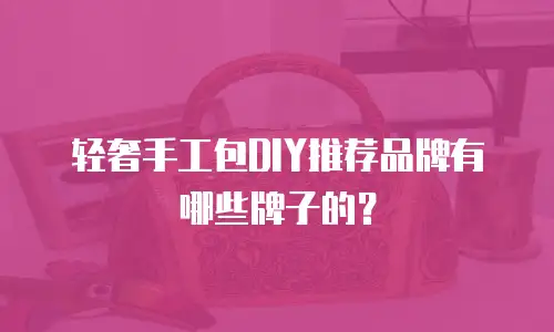 轻奢手工包DIY推荐品牌有哪些牌子的？