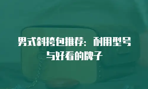 男式斜挎包推荐：耐用型号与好看的牌子