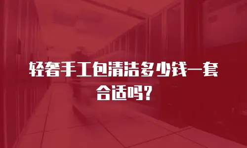 轻奢手工包清洁多少钱一套合适吗？
