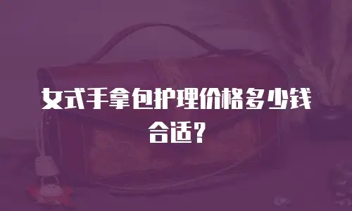 女式手拿包护理价格多少钱合适？