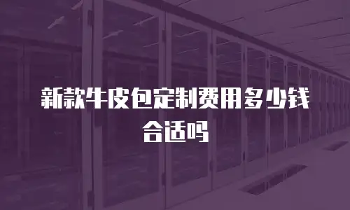 新款牛皮包定制费用多少钱合适吗