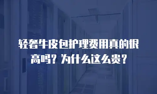 轻奢牛皮包护理费用真的很高吗？为什么这么贵？