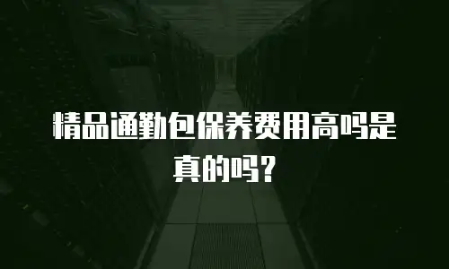 精品通勤包保养费用高吗是真的吗？
