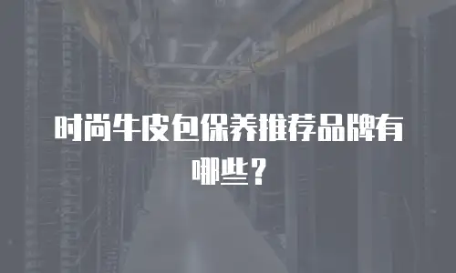 时尚牛皮包保养推荐品牌有哪些？