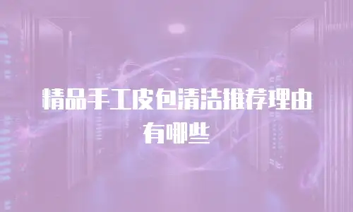 精品手工皮包清洁推荐理由有哪些