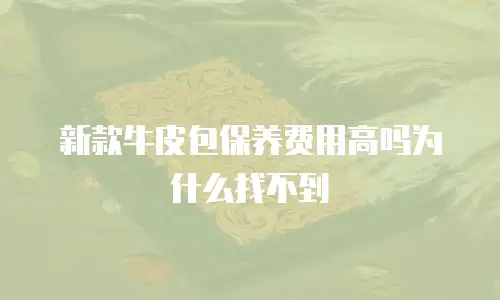 新款牛皮包保养费用高吗为什么找不到
