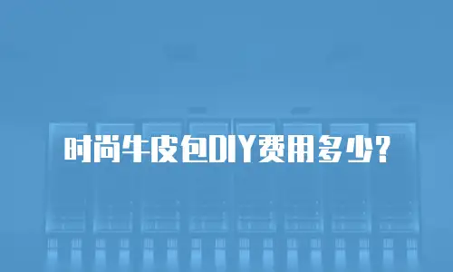 时尚牛皮包DIY费用多少？
